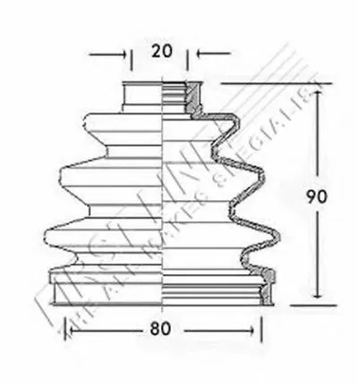 Пыльник, приводной вал FIRST LINE купить