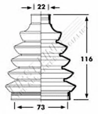Пыльник, приводной вал FIRST LINE купить