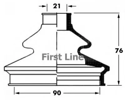 Пыльник, приводной вал FIRST LINE купить