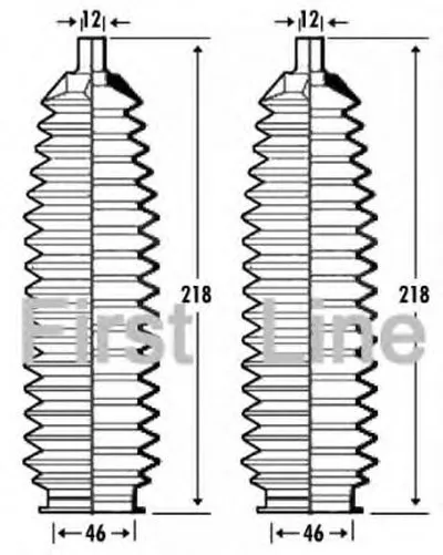 Пыльник, рулевое управление FIRST LINE купить