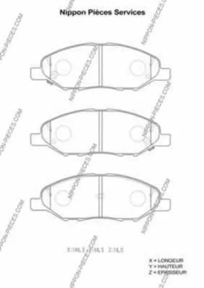 Комплект тормозных колодок, дисковый тормоз NPS купить