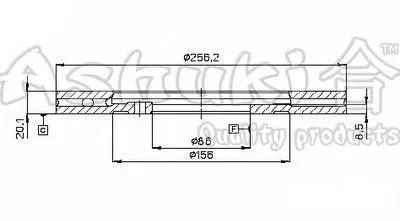 Тормозной диск ASHUKI купить