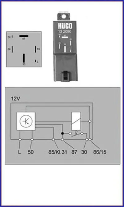 Реле, система накаливания Hueco HITACHI купить