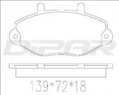 Комплект тормозных колодок, дисковый тормоз DITAS купить