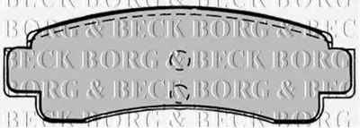 Комплект тормозных колодок, дисковый тормоз BORG & BECK купить