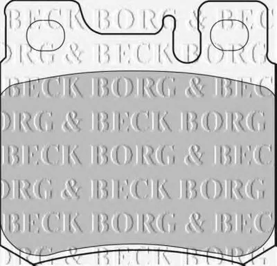 Комплект тормозных колодок, дисковый тормоз BORG & BECK купить