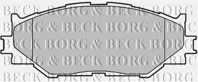 Комплект тормозных колодок, дисковый тормоз BORG & BECK купить