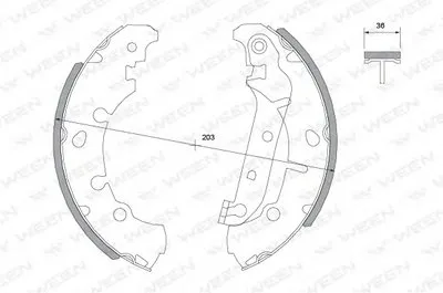 Комплект тормозных колодок WEEN купить