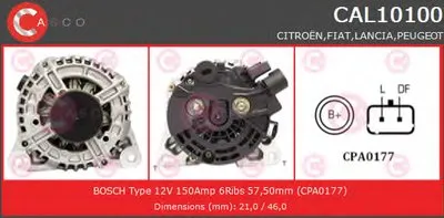 Генератор GENUINE SERIES CASCO купить