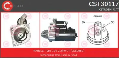 Стартер REMANUFACTURED SERIES CASCO купить