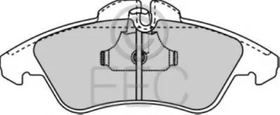 Комплект тормозных колодок, дисковый тормоз EEC купить