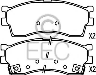Комплект тормозных колодок, дисковый тормоз EEC купить