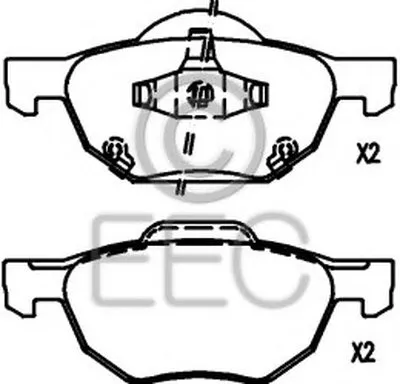 Комплект тормозных колодок, дисковый тормоз EEC купить