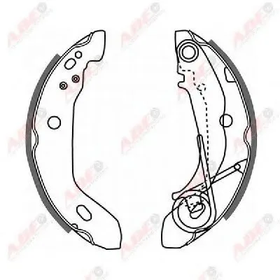 Комплект тормозных колодок ABE купить