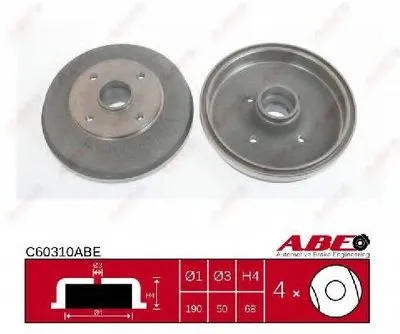 Тормозной барабан ABE купить