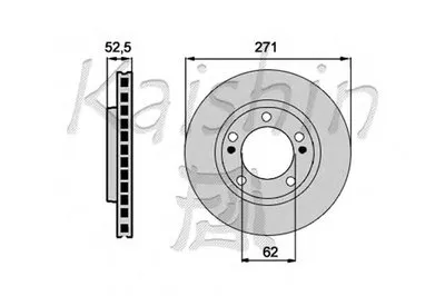Тормозной диск KAISHIN купить