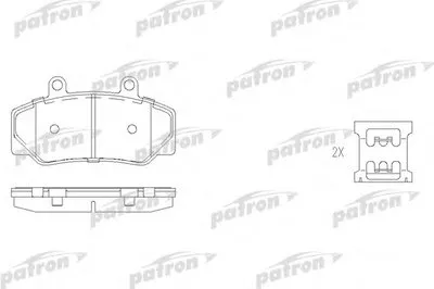 Комплект тормозных колодок, дисковый тормоз PATRON купить