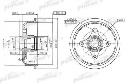 Тормозной барабан PATRON купить