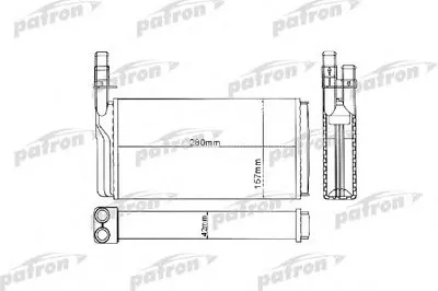 Теплообменник, отопление салона PATRON купить