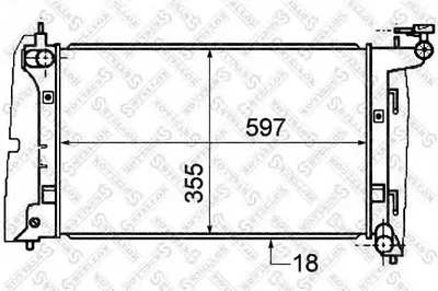 Радиатор, охлаждение двигателя STELLOX купить