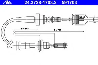 Тросик сцепления ATE купить