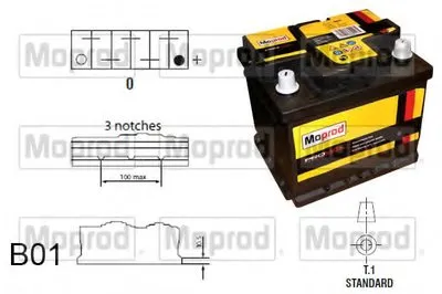 Стартерная аккумуляторная батарея Moprod QUINTON HAZELL купить