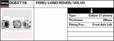 Тормозной суппорт Remanufactured REMY (Multiline) DELCO REMY купить