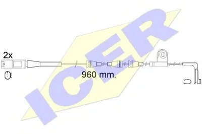 Сигнализатор, износ тормозных колодок ICER купить