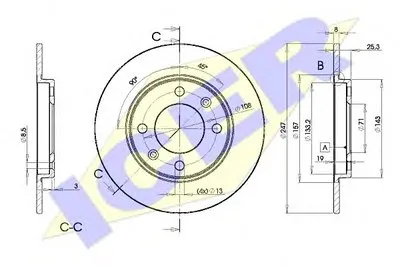 Тормозной диск ICER купить