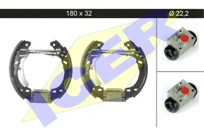 Комплект тормозных колодок ICER купить