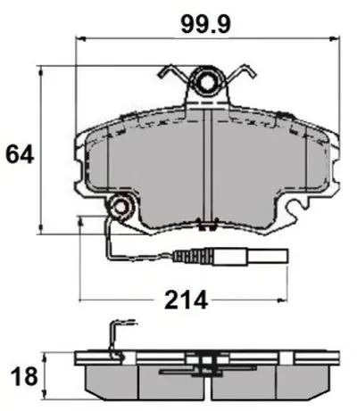 Комплект тормозных колодок, дисковый тормоз NATIONAL купить