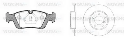 Комплект тормозов, дисковый тормозной механизм WOKING купить