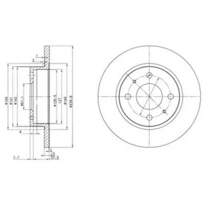 Тормозной диск DELPHI купить