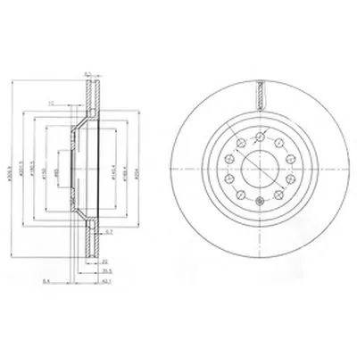Тормозной диск DELPHI купить