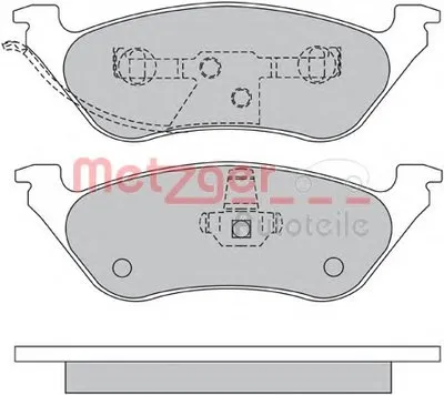 Комплект тормозных колодок, дисковый тормоз METZGER купить