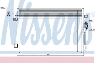 Конденсатор, кондиционер NISSENS купить