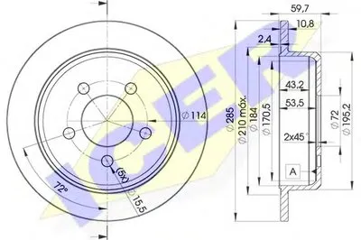 Тормозной диск ICER купить