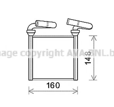 Теплообменник, отопление салона AVA QUALITY COOLING купить