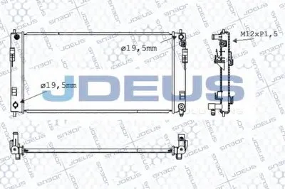 Радиатор, охлаждение двигателя JDEUS купить