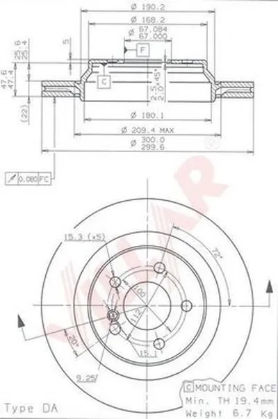 Тормозной диск VILLAR купить