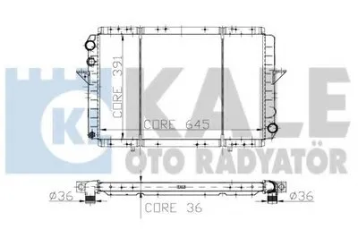 Радиатор, охлаждение двигателя KALE OTO RADYATÖR купить