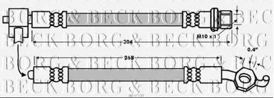 Тормозной шланг BORG & BECK купить
