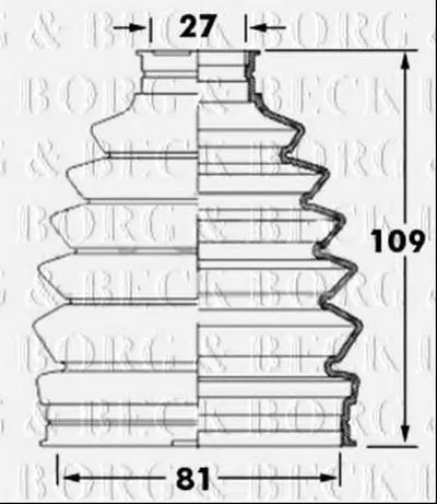Пыльник, приводной вал BORG & BECK купить