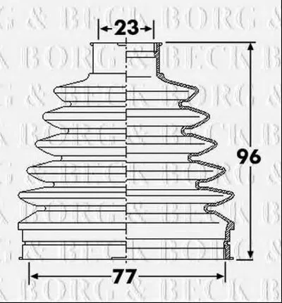 Пыльник, приводной вал BORG & BECK купить