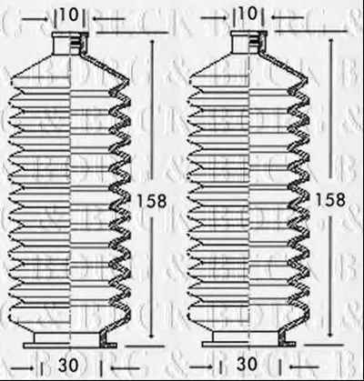 Пыльник, рулевое управление BORG & BECK купить