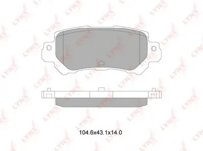 Комплект тормозных колодок, дисковый тормоз LYNXauto купить