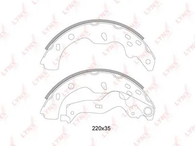 Комплект тормозных колодок LYNXauto купить