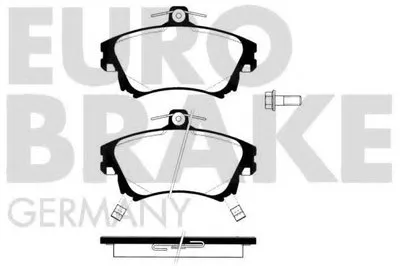 Комплект тормозных колодок, дисковый тормоз EUROBRAKE купить