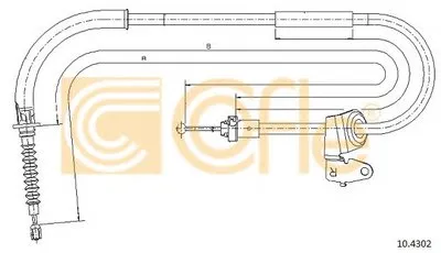 Трос, стояночная тормозная система COFLE купить