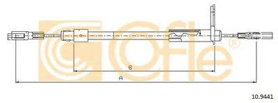 Трос, стояночная тормозная система COFLE купить